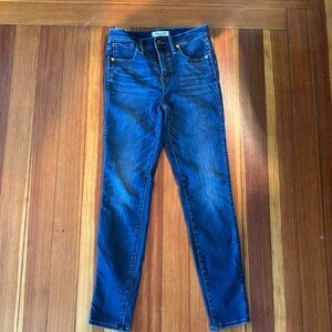 Madewell Women's Skinny Jeans - Dark Blue